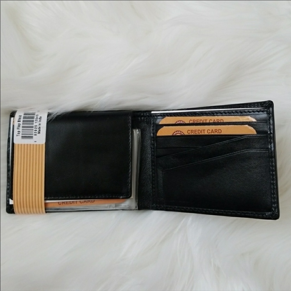 Black Leather Wallet - Picture 4 of 5